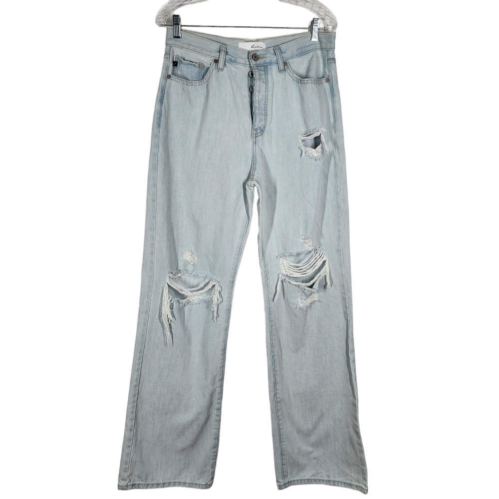 KANCAN 90'S INSPIRED BUTTON FLY HIGH RISE JEANS